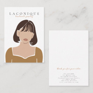 Jewellery Display Girl Portraits Abstract Business Card