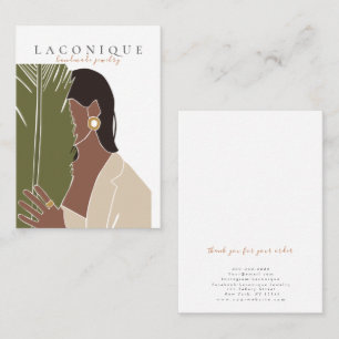 Jewellery Display Girl Portraits Abstract Business Card