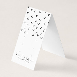 Jewellery Display   Jewellery Earring   Black & Wh Business Card
