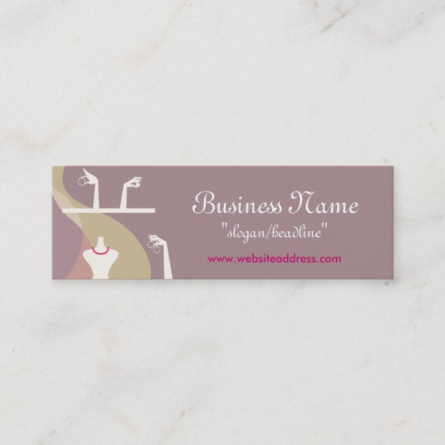 Jewellery Display Profile Cards (Front)