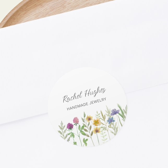 Jewellery Floral  Classic Round Sticker (Creator Uploaded)