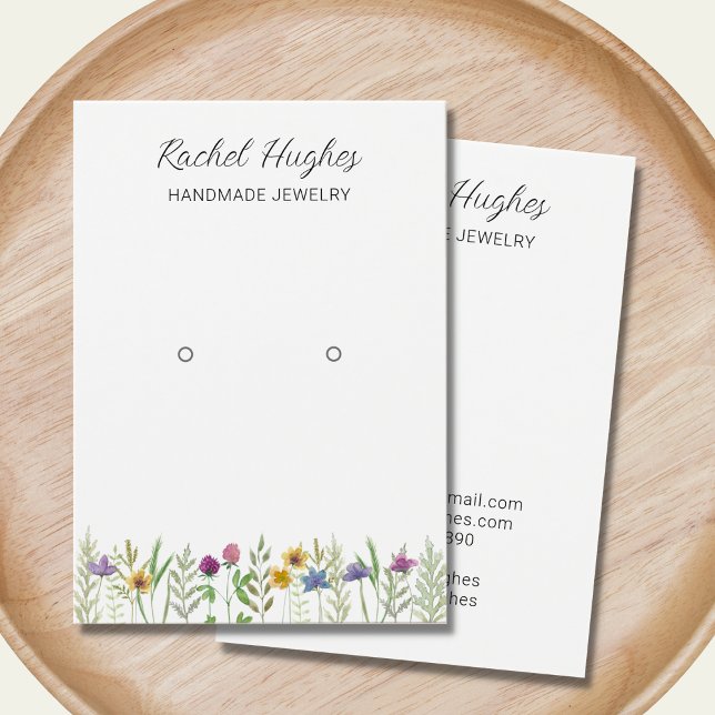 Jewellery Floral Earring Display Card (Creator Uploaded)
