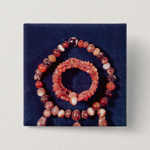 Jewellery from Khorsabad, Iraq 15 Cm Square Badge