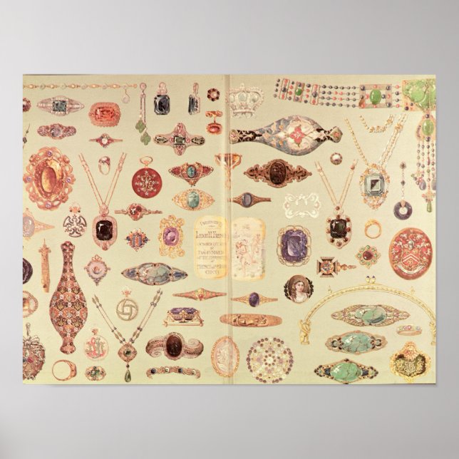 Jewellery from the 'Tiffany Catalogue', 1890 Poster (Front)