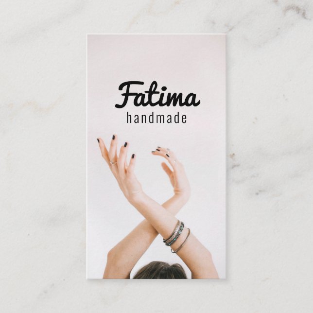 Jewellery Handmade Store Shop Business Card (Front)