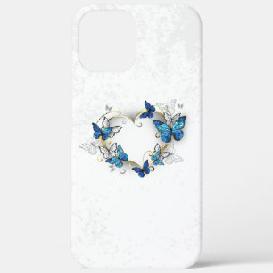 Jewellery Heart with Butterflies Morpho iPhone 12 Pro Max Case