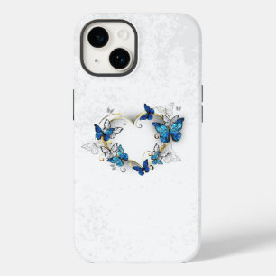 Jewellery Heart with Butterflies Morpho Case-Mate iPhone 14 Case