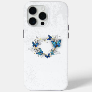 Jewellery Heart with Butterflies Morpho iPhone 15 Pro Max Case