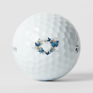 Jewellery Heart with Butterflies Morpho Golf Balls