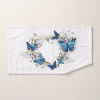 Jewellery Heart with Butterflies Morpho