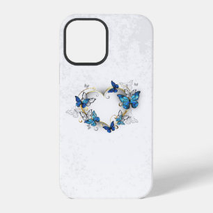 Jewellery Heart with Butterflies Morpho iPhone 12 Pro Case