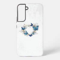 Jewellery Heart with Butterflies Morpho