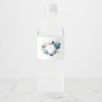 Jewellery Heart with Butterflies Morpho