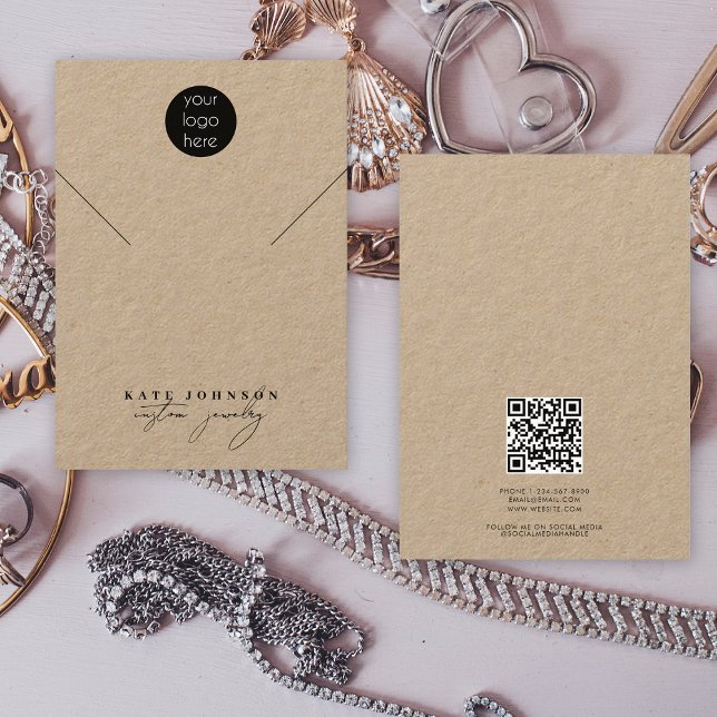 Jewellery Holder Necklace Display Business Logo  Business Card (Jewelry Holder Necklace Display Business Logo Business Card)