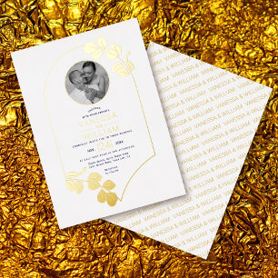 Jewellery inspired frame, leaves white photo weddi
