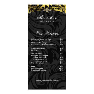 Jewellery Rack Card Fashion Fleur de lis Black