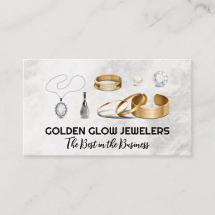 Jewellery   Rings Necklaces Gold Diamond Pearls Business Card