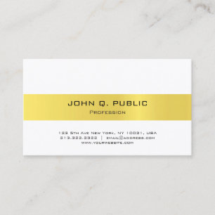 Jewellery Shop Seller Modern Sleek Elegant Gold Business Card