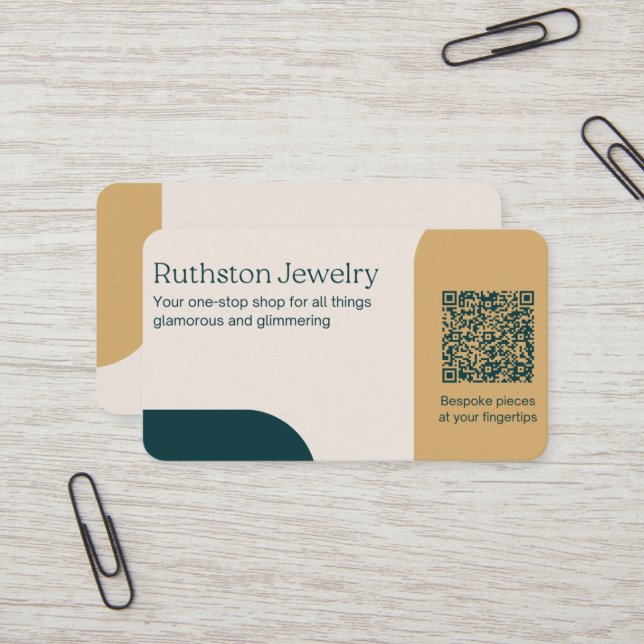 Jewellery Store Business Card (Front/Back In Situ)