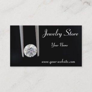 Jewellery Store One Carat Diamond Business Card