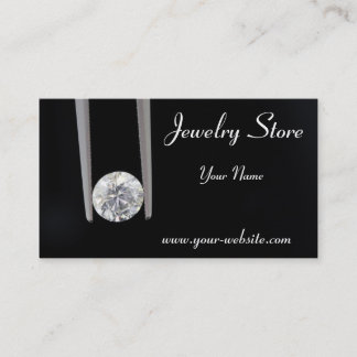 Jewellery Store One Carat Diamond Business Card