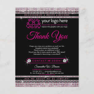 Jewellery Thank you flyer
