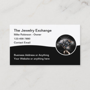 Jewellery Theme Diamond Business Cards