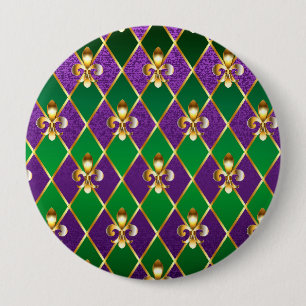 Jewelry Background Mardi Gras 10 Cm Round Badge