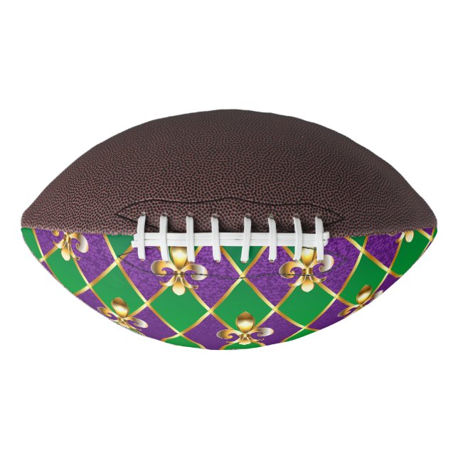 Jewelry Background Mardi Gras American Football (Front)