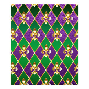Jewelry Background Mardi Gras Photo Print