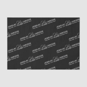 JEWELRY BY Personal Name Brand Business Silver Tissue Paper