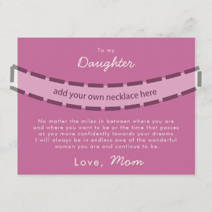 Jewelry Card to Daughter