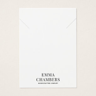 Jewelry Designer Necklace Bracelet Business Card