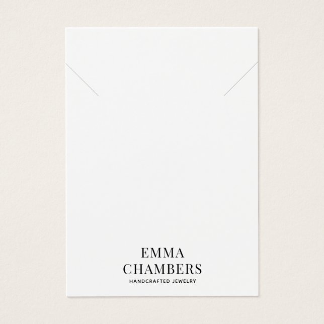 Jewelry Designer Necklace Bracelet Business Card (Front)