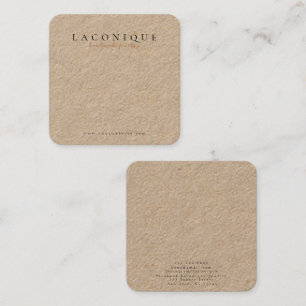 Jewelry Display   Jewelry Earring   Kraft Square Business Card
