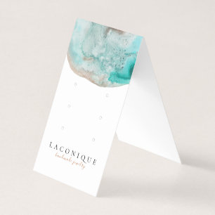 Jewelry Display   Neutral   Blue   Watercolor Business Card