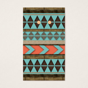 Jewelry Handmade Display Cards Cool Aztec Pattern
