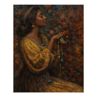 Jewels by Mostyn With Black Woman Poster