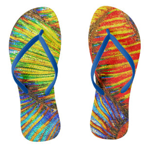 Jewels of a Mermaids Tail on Flip Flops