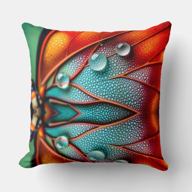 Jewels on a Fiery Wing Cushion (Front)