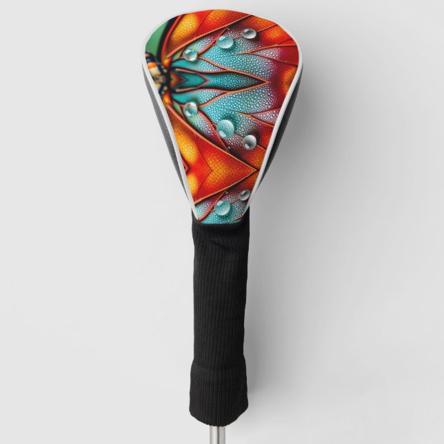 Jewels on a Fiery Wing Golf Head Cover (Front)