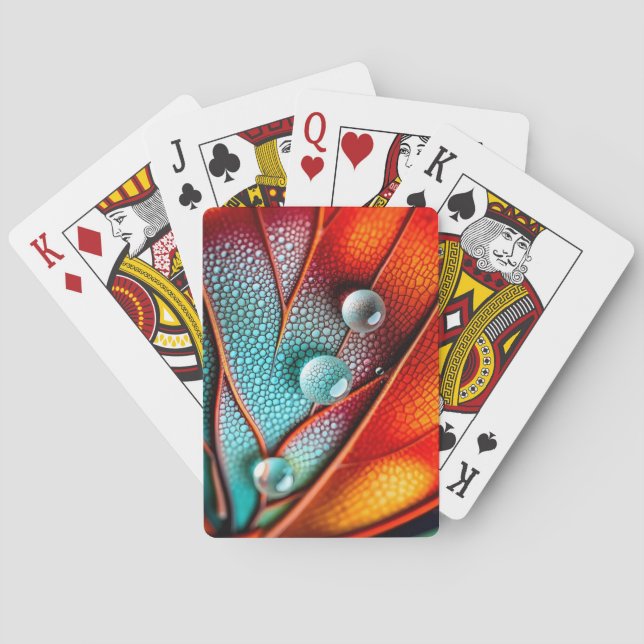 Jewels on a Fiery Wing Playing Cards (Back)