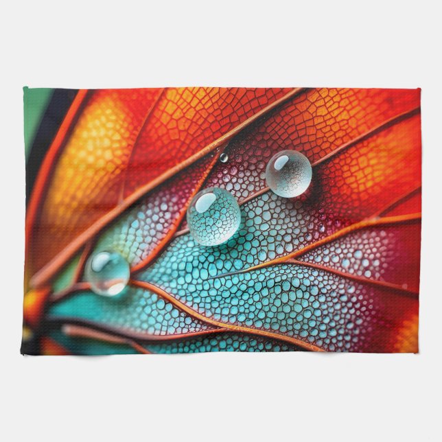 Jewels on a Fiery Wing Tea Towel (Horizontal)