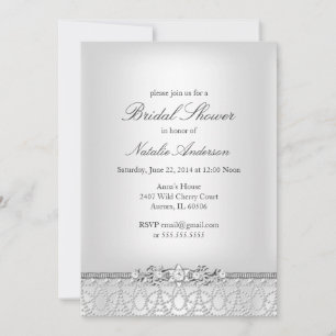 Jewels & Pearls Bridal Shower Invitation
