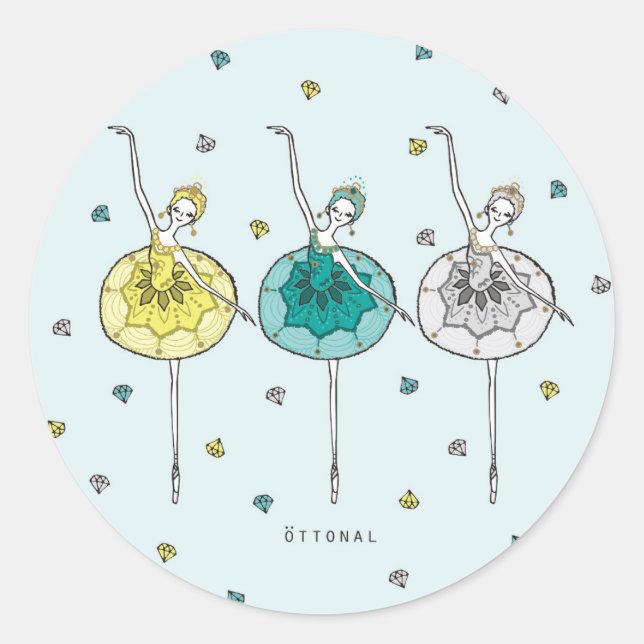 Jewels Stecker Classic Round Sticker (Front)