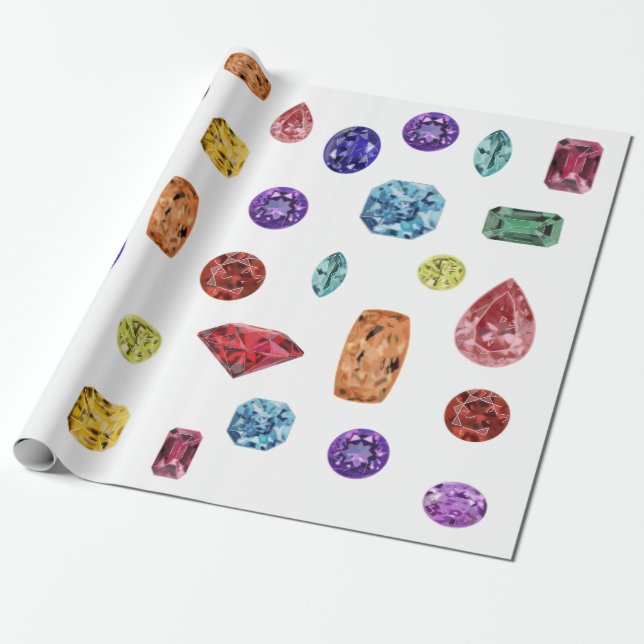 Jewels  wrapping paper (Unrolled)