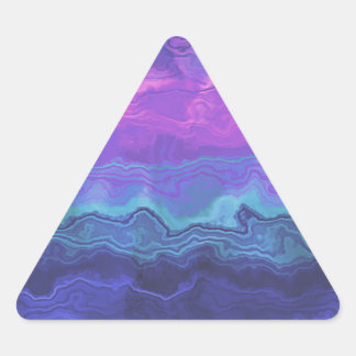 jeweltone agate ombre : triangle sticker