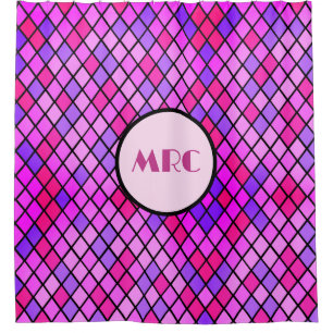 Jeweltone Diamonds Shower Curtain