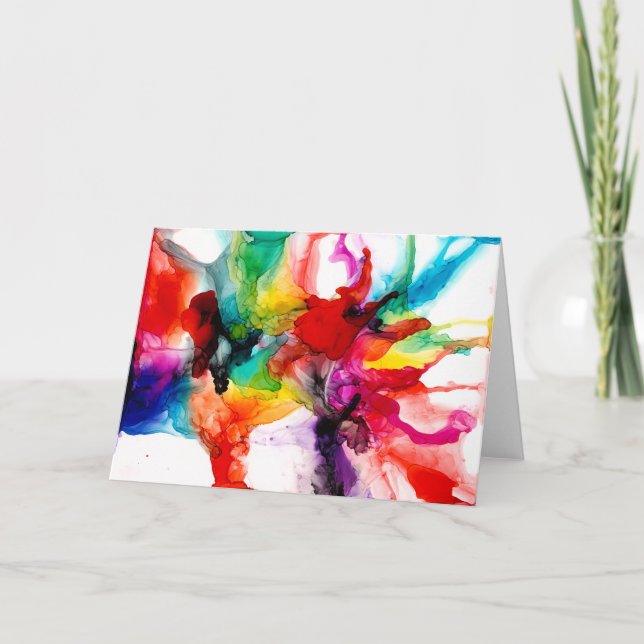 Jeweltone Prism - Watercolor Card (Front)