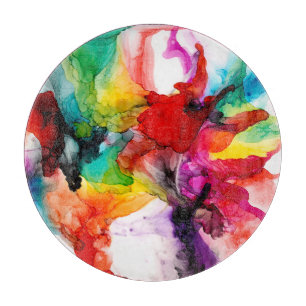 Jeweltone Prism - Watercolor Cutting Board